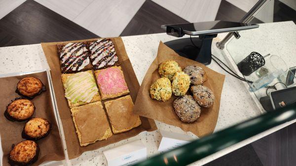 More lovely baked foods in display for sale