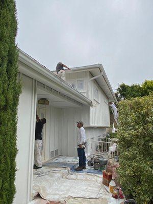 Exterior paint corona Del Mar