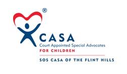 SOS CASA of the Flint Hills serves children in the 5th Judicial District Court of Kansas (Chase and Lyon County, KS).