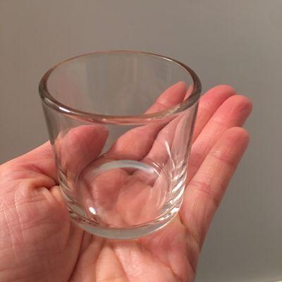 $2 for a microscopic glass cup that may have been a candle holder which I purchased only because I have a toddler.