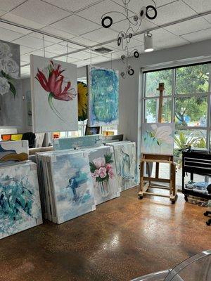 Artist Susan Goodyear's studio