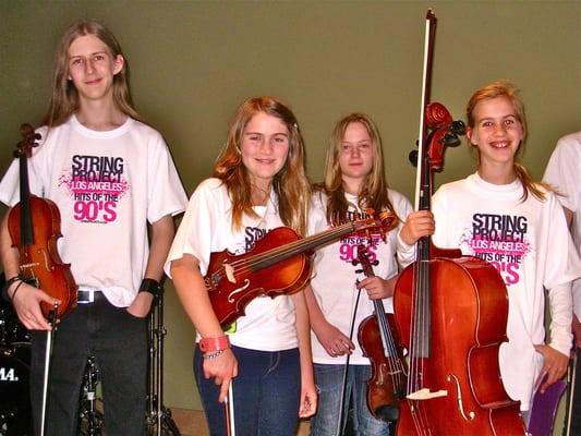 Students from the Spring I semester after their recital. all smiles!