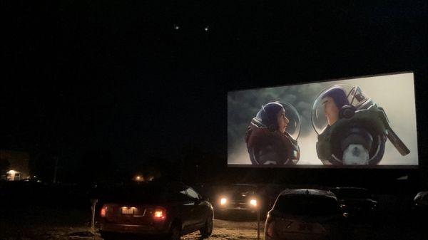 Lightyear on the screen.