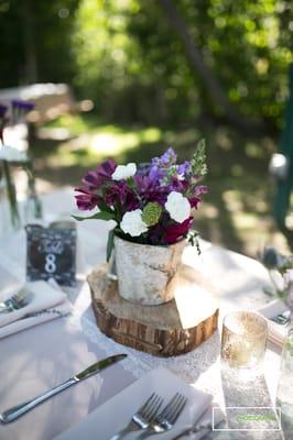 I loved our tables. She did such a beautiful job designing each one.