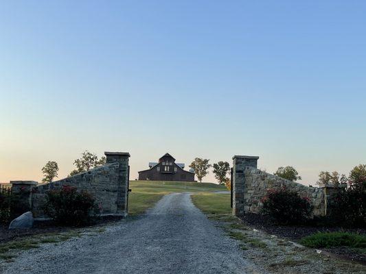 The entrance to Hillbrook Farms