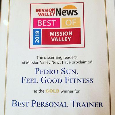 Voted best Personal Trainer in Mission Valley !