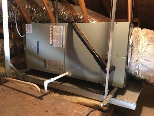 Air Handler Installation - Located in attic