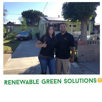 Just left the home of another happy customer in Fontana. She's going green with solar & new energy efficient windows.