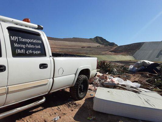 Dumping at the landfill