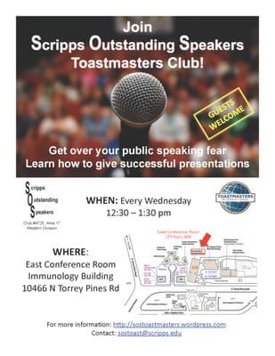 SOS Toastmasters flyer