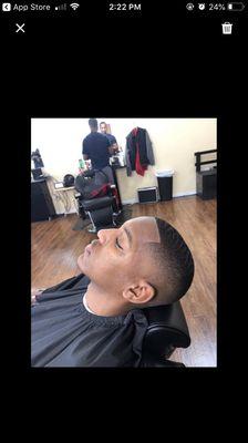 Bald fade, military cut