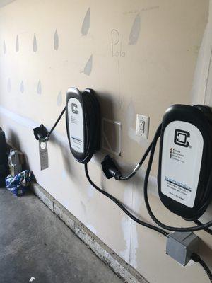 EV chargers installed