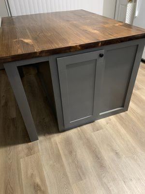 Custom kitchen island