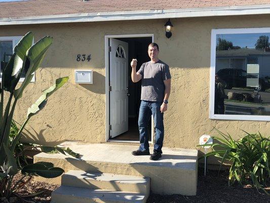 Lt. Justin Clark of the United States Navy bought a beautiful home and no longer has to sleep on the ship!