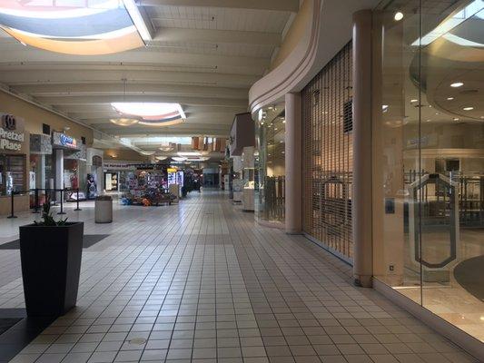 This once was the mall to go to. Since Covid-19, over 50% of the stores are vacant- so sad!