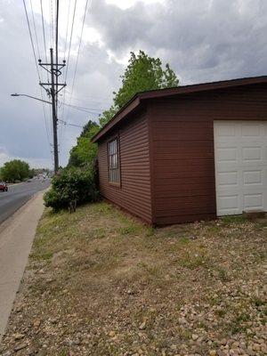 Finished repaint garage