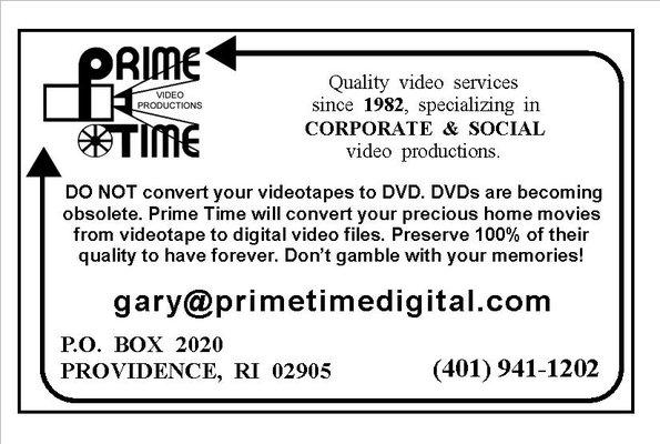 Videotape to Digital Conversions!!