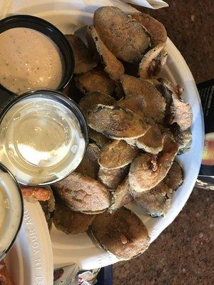 weird looking but good fried pickles