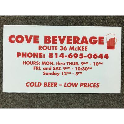 Cove Beverage