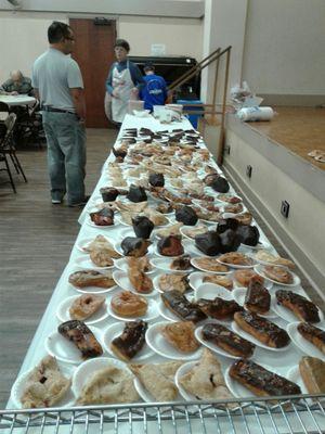 Pastries for Food for the Community in Torrance.  Volunteer opportunities are every 4th Sat of the month.