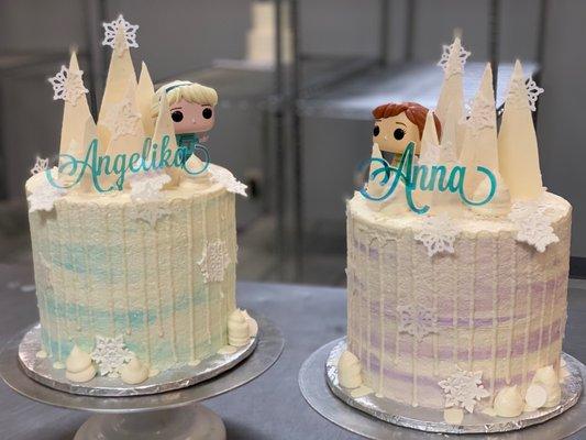 Frozen theme cakes