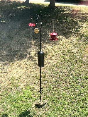 Bird feeder with baffle