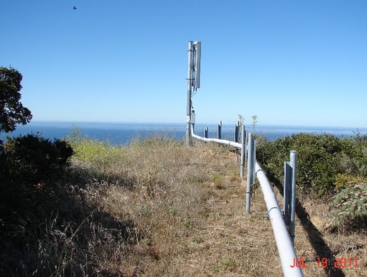 Panel antenna at Valley Peak...