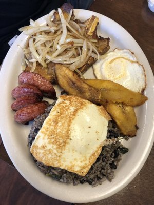 Gallo Pinto con Chuleta