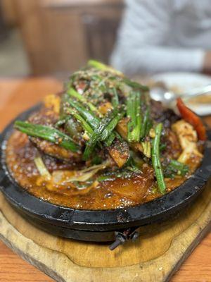 Silver Cod Fish & Radish Simmered in Spicy Sauce