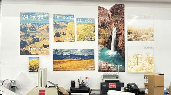 Printing area. Everywhere I go I see the Grand Canyon!