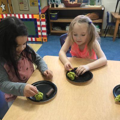 Pre-K 4 making fun treats!