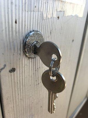 Mailbox lock replacement