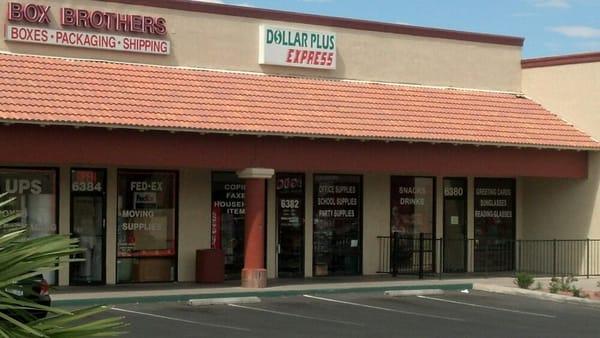 Dollar Plus Express. Storefront on Sahara/Torrey Pines.