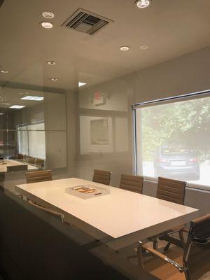 Conference Room at Brown Harris Stevens South Miami offices located in Miami, Florida.