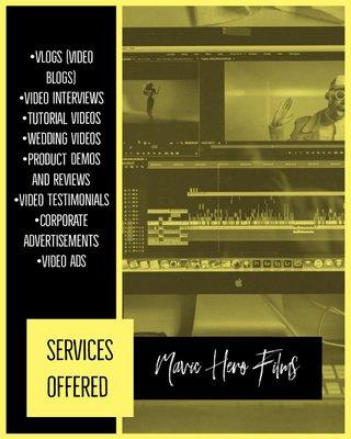 Some of the services we offer!