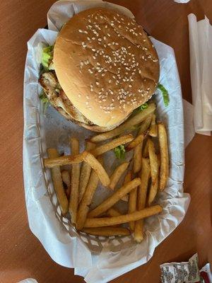 Burger combo- very stingy with the fries