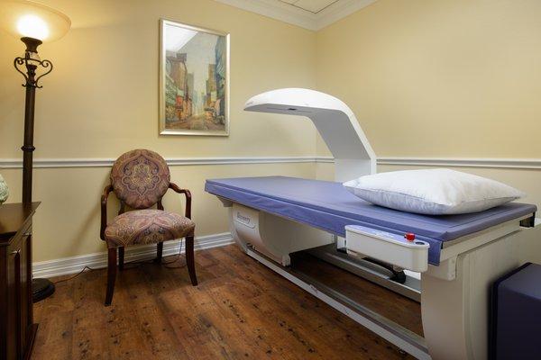 Bone Density Machine at Hotze Health & Wellness Center