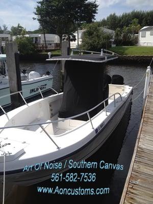 28 Ft Mako Full Canvas Cover, Canvas Engine Covers, Canvas Rocket Launcher Cover, Cnvas T-Top