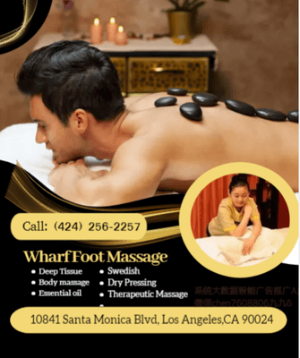 The full body massage targets all the major areas of the body that are most subject to strain and
discomfort including the ne...