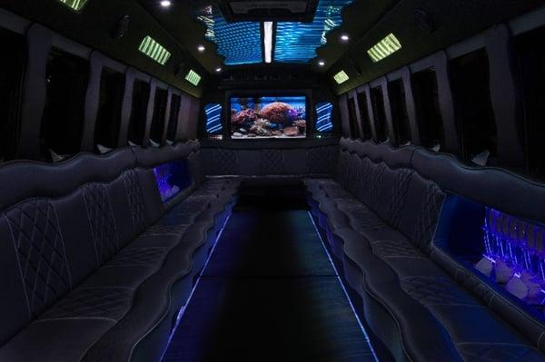 35 passenger Luxury Limo Bus