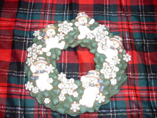 Snowman Wreath