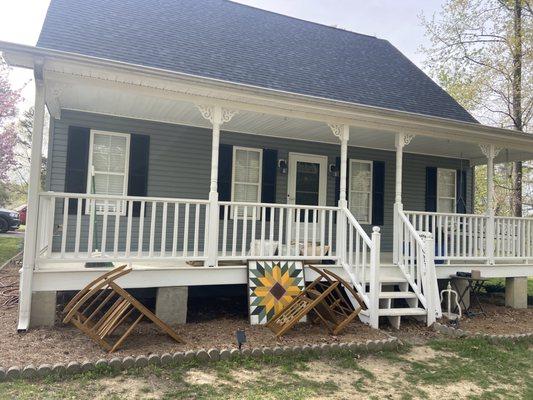 Painted all siding and shutters