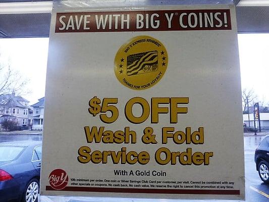 WE ARE A "BIG Y" PARTNER HONORING GOLD COINS