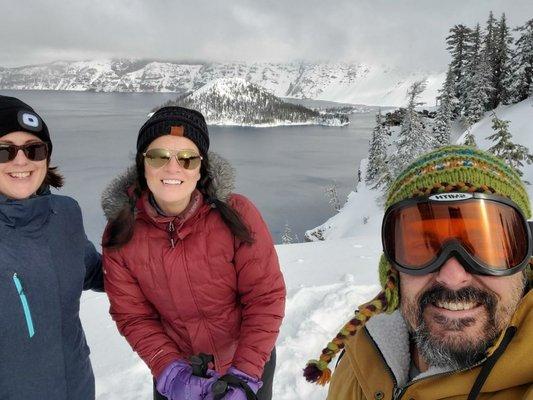 Outdoor Fit training, Crater Lake snowshoeing.  #activelifestyle #outdoorfittraining