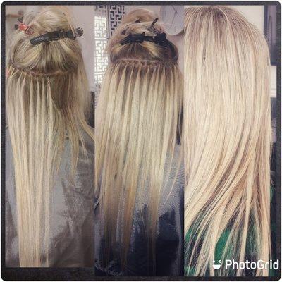 Fusion extensions provide 360 degree movement and are the longest lasting hair extension on the market.