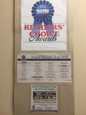 Reader's Choice Award winner