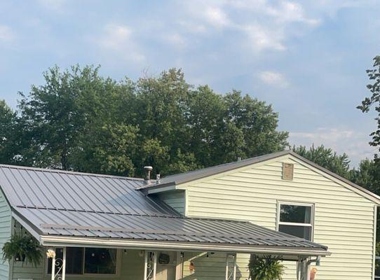 New metal roof