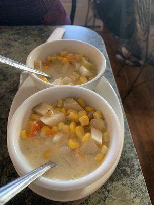 Corn and potato chowder