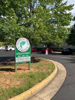 Piedmont Press & Graphics Welcome Sign - Front