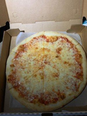 Personal cheese pizza